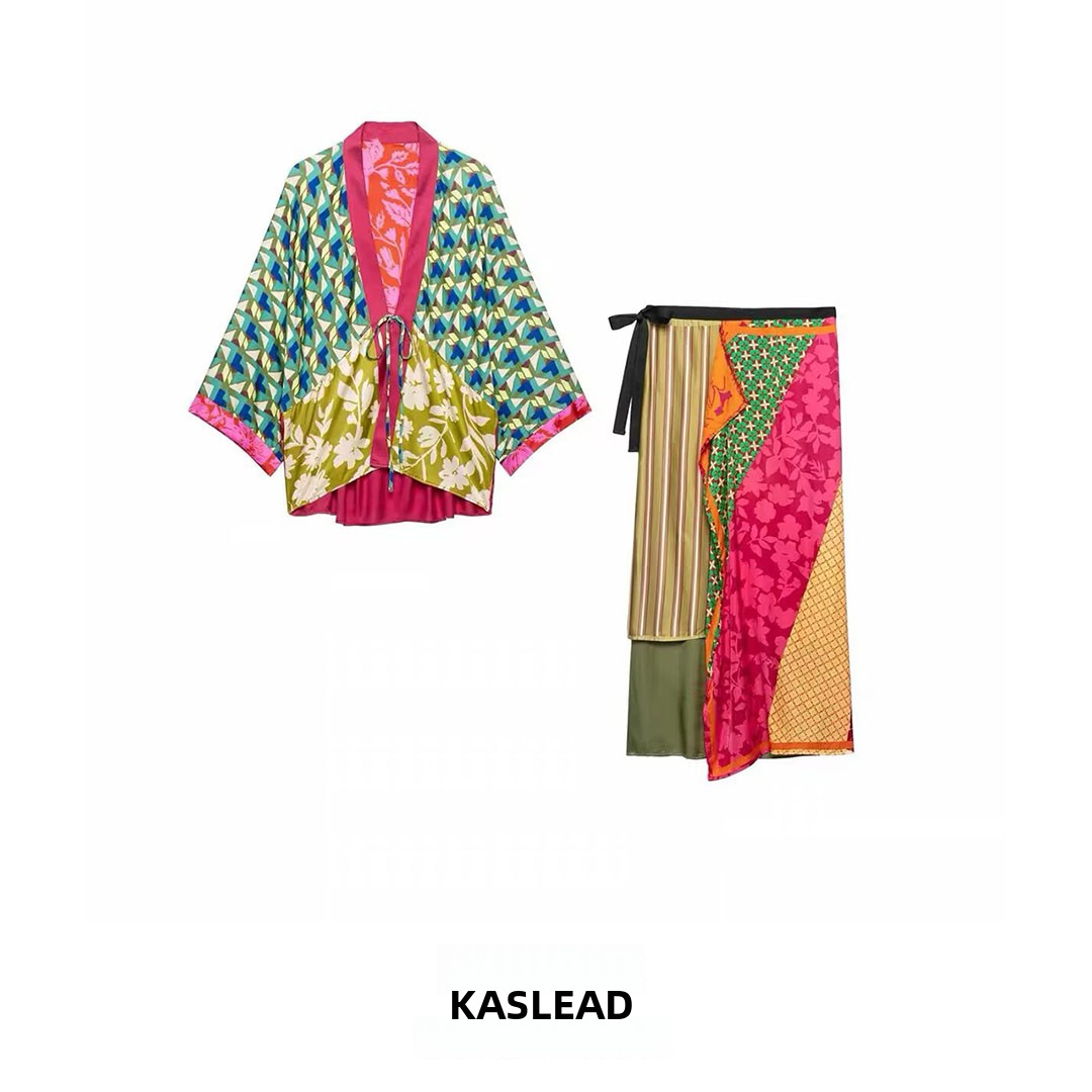 KASLEAD 새로운 여성 패션 V 넥 민소매 꽃 프린 - Midi Skirt Floral 리뷰 및 가격