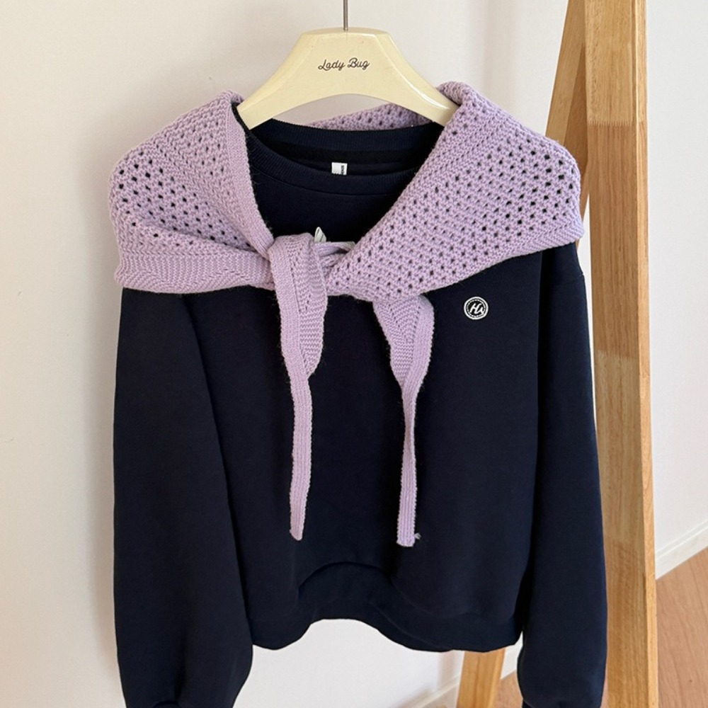 부드러운 질감의 속이 빈 니트 삼각 스카프 삼각형 모양 - Headband Summer Knit 리뷰 및 가격